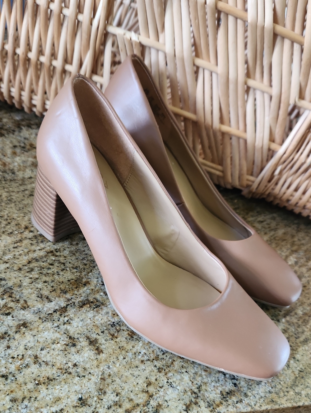Naturalizer sz 8W Warner Leather Pumps Brown